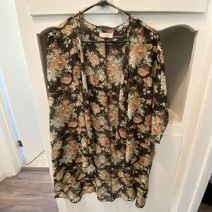 Sheer Flower Kimono